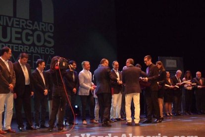 Celebración en el Auditorio Maestro Padilla de Almería de la Gala del X Aniversario de la celebración de los Juegos Mediterráneos Almer