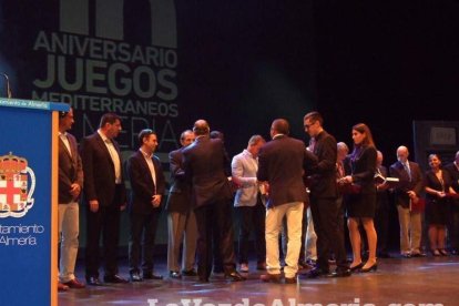 Celebración en el Auditorio Maestro Padilla de Almería de la Gala del X Aniversario de la celebración de los Juegos Mediterráneos Almer