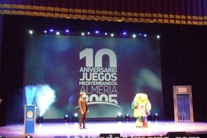 Celebración en el Auditorio Maestro Padilla de Almería de la Gala del X Aniversario de la celebración de los Juegos Mediterráneos Almer
