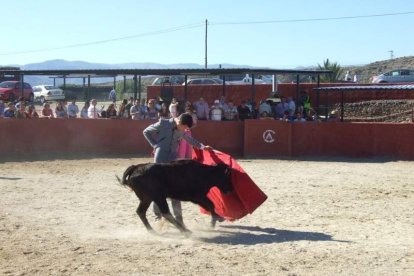 Junto a los toreros Ruiz Manuel y El César han asistido la concejala y el diputado de Cultura. Fotos: JA Barrios