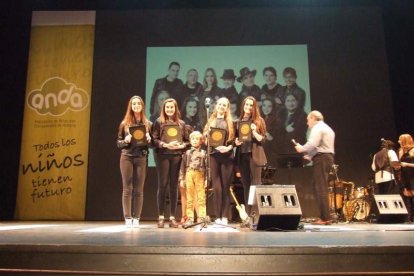 El Maestro Padilla se ha llenado de solidaridad en una gala que ha contado con la actuación de cantantes y músicos almerienses . Fotos: JA