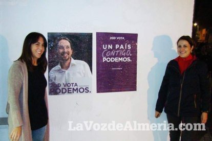 Comienzo de la campala electoral con la tradicional pegada de carteles,