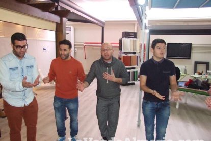 La comparsa ‘F28’, en la semifinal de Málaga