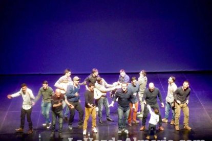 La comparsa ‘F28’, en la semifinal de Málaga