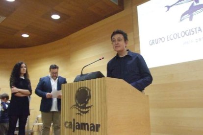 El cantante Manolo García ejerció de introductor en la gala celebrada en la Casa de las Mariposas. Fotos: JA Barrios