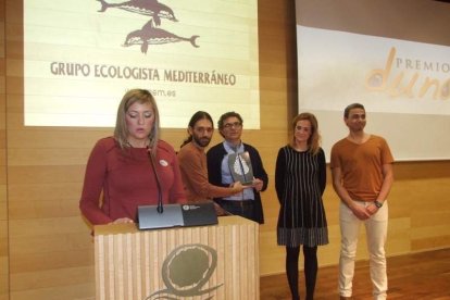 El cantante Manolo García ejerció de introductor en la gala celebrada en la Casa de las Mariposas. Fotos: JA Barrios