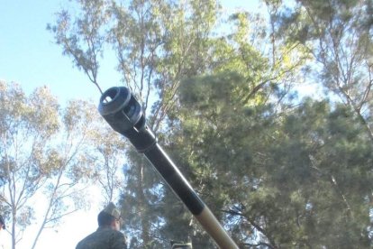 El general Ian Mortimer, mando en 2017, visita la base de Viator y revisa los recursos de la Legión.