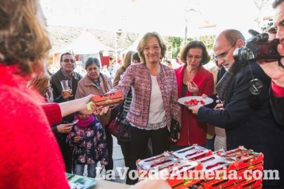 El ‘Oro rojo’, protagonista en la Plaza Vieja. Las empresas del sector y las instituciones almerienses se suman a un reconocimiento uná