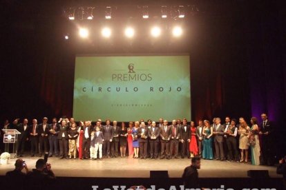 ‘Premios Círculo Rojo’, II gala de las letras con todos los ingredientes. Mil invitados llenan el Teatro Auditorio de El Ejido.