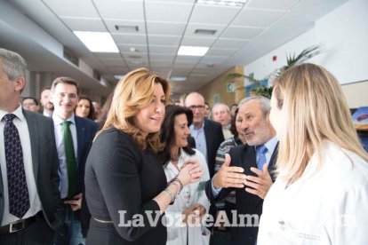 La presidenta de la Junta de Andalucía, Susana Díaz, visita Vera y los Campos de Níjar. Fotos: Fran Muñoz.
