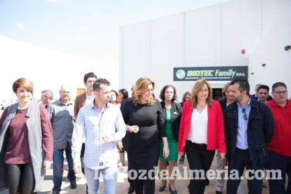 La presidenta de la Junta de Andalucía, Susana Díaz, visita Vera y los Campos de Níjar. Fotos: Fran Muñoz.