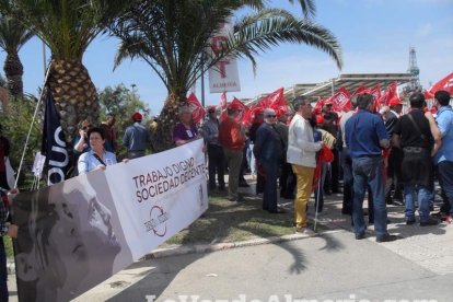 Celebración en Almería del Día Internacional del Trabajo.