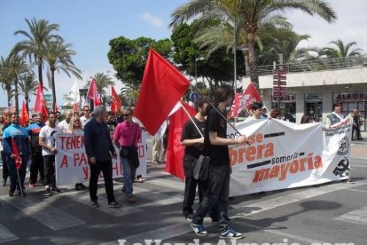 Celebración en Almería del Día Internacional del Trabajo.