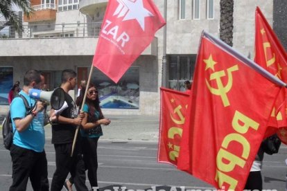 Celebración en Almería del Día Internacional del Trabajo.
