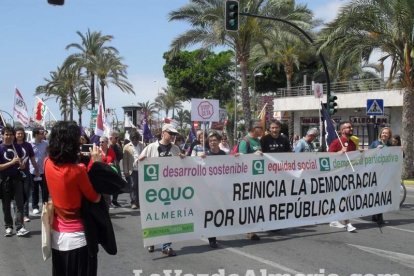 Celebración en Almería del Día Internacional del Trabajo.