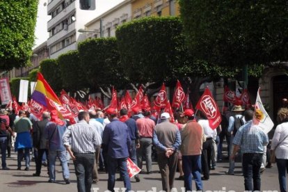 Celebración en Almería del Día Internacional del Trabajo.