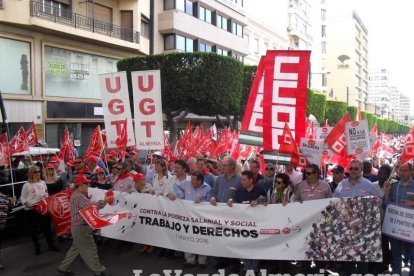 Celebración en Almería del Día Internacional del Trabajo.