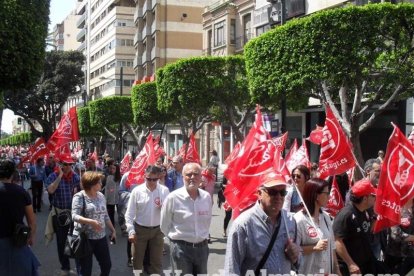 Celebración en Almería del Día Internacional del Trabajo.