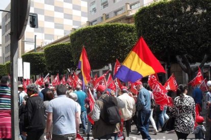 Celebración en Almería del Día Internacional del Trabajo.