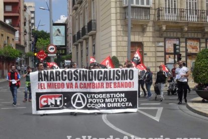 Celebración en Almería del Día Internacional del Trabajo.