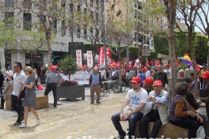 Celebración en Almería del Día Internacional del Trabajo.
