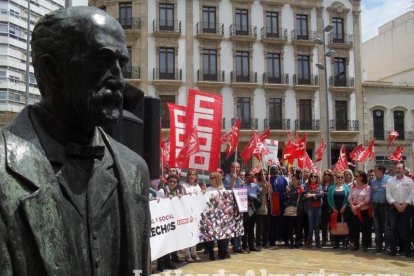 Celebración en Almería del Día Internacional del Trabajo.