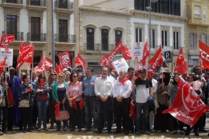 Celebración en Almería del Día Internacional del Trabajo.