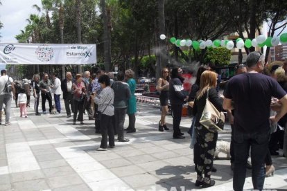 Celebración en Almería del Día Internacional del Trabajo.