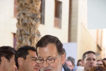 El presidente del Gobierno en funciones y del PP, Mariano Rajoy, visita Almería.