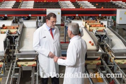 El presidente del Gobierno en funciones y del PP, Mariano Rajoy, visita Almería.