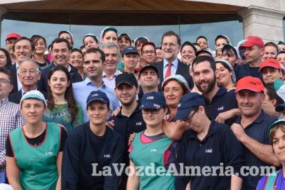 El presidente del Gobierno en funciones y del PP, Mariano Rajoy, visita Almería.