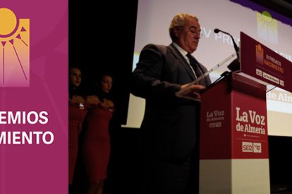 Miguel Guijarro, alcalde de Gergal, destaca la labor de todos los premiados hoy en su municipio cuyo objetivo es mejorar y hacer crecer la C