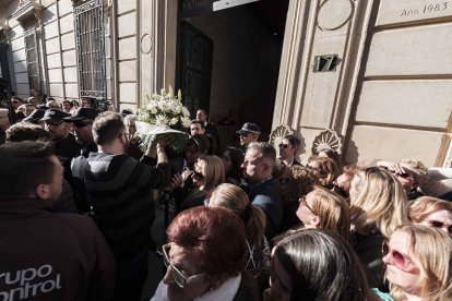 Capilla ardiente del pequeño Gabriel Cruz Ramírez instalada en la Diputación de Almería.
