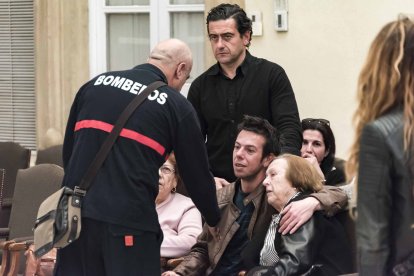 Capilla ardiente del pequeño Gabriel Cruz Ramírez instalada en la Diputación de Almería.