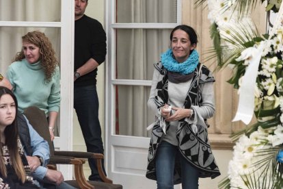 Capilla ardiente del pequeño Gabriel Cruz Ramírez instalada en la Diputación de Almería.