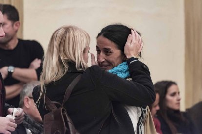 Capilla ardiente del pequeño Gabriel Cruz Ramírez instalada en la Diputación de Almería.