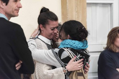Capilla ardiente del pequeño Gabriel Cruz Ramírez instalada en la Diputación de Almería.
