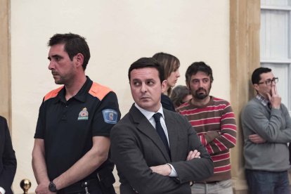 Capilla ardiente del pequeño Gabriel Cruz Ramírez instalada en la Diputación de Almería.