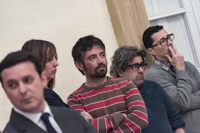Capilla ardiente del pequeño Gabriel Cruz Ramírez instalada en la Diputación de Almería.
