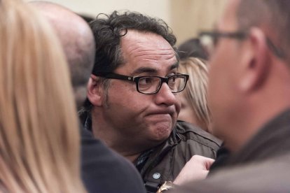 Capilla ardiente del pequeño Gabriel Cruz Ramírez instalada en la Diputación de Almería.