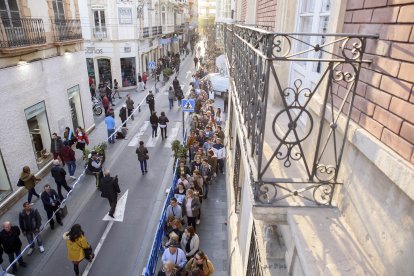 Capilla ardiente del pequeño Gabriel Cruz Ramírez instalada en la Diputación de Almería.