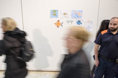 Capilla ardiente del pequeño Gabriel Cruz Ramírez instalada en la Diputación de Almería.