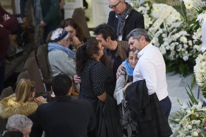 Capilla ardiente del pequeño Gabriel Cruz Ramírez instalada en la Diputación de Almería.