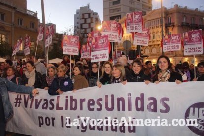 Manifestación por el Día Internacional de la Mujer.