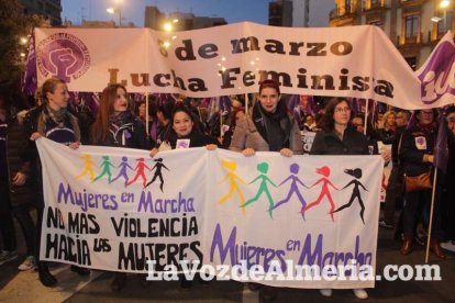 Manifestación por el Día Internacional de la Mujer.