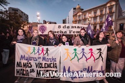 Manifestación por el Día Internacional de la Mujer.
