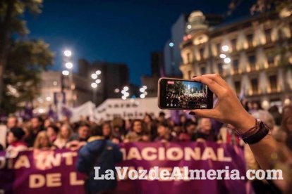 Manifestación por el Día Internacional de la Mujer.