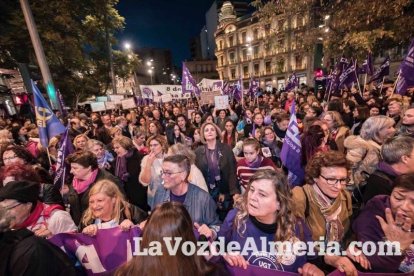 Manifestación por el Día Internacional de la Mujer.