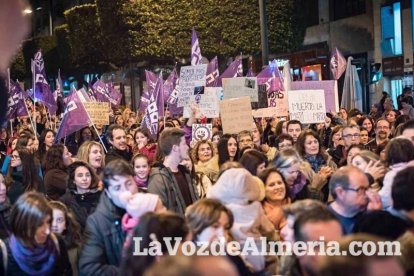 Manifestación por el Día Internacional de la Mujer.