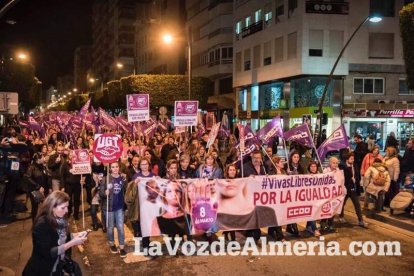 Manifestación por el Día Internacional de la Mujer.